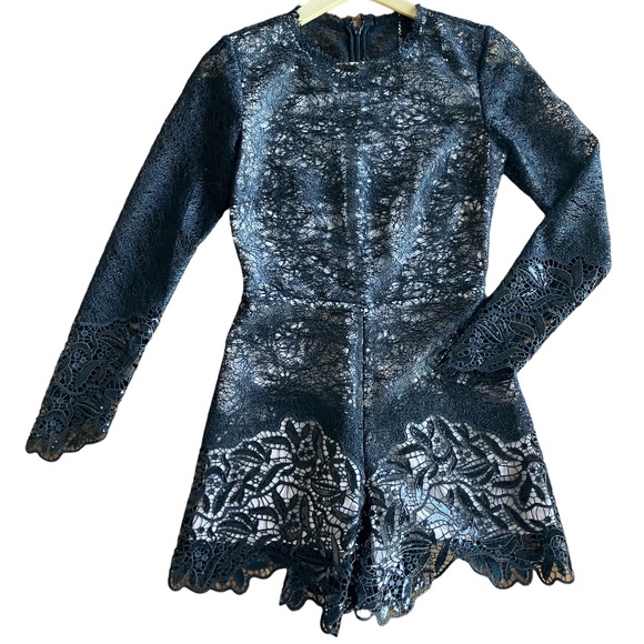 Alexis Izu Black Lace Romper - Picture 5 of 14